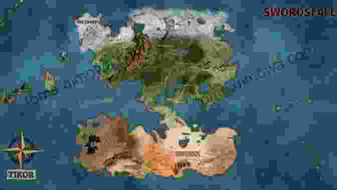 A Map Of Swordsfall, Revealing The Different Regions, Cities, And Landmarks. Volume 2: Garuda The Emerald Bastion: A Swordsfall Lorebook (The Chronicles Of Tikor)