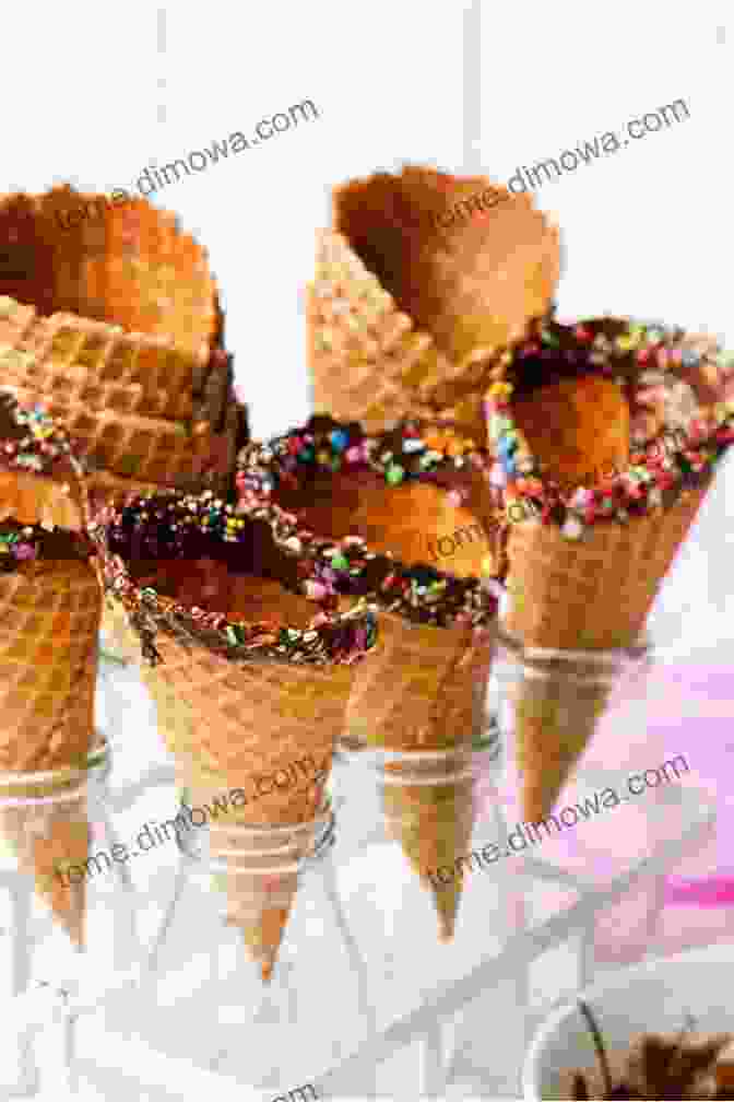 A Scoop Of Delicious Ice Cream In A Waffle Cone With Sprinkles The Scoop On Ice Cream