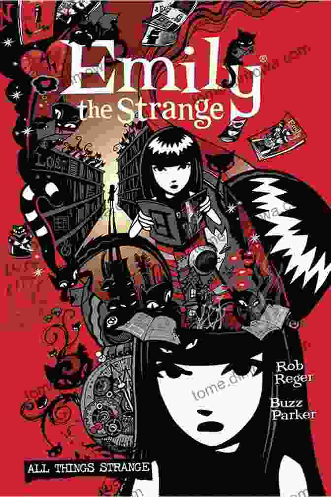 Book Cover Of Emily The Strange: Piece Of Mind Featuring A Black Clad Emily With Her Cat Nightshade Emily The Strange: Piece Of Mind