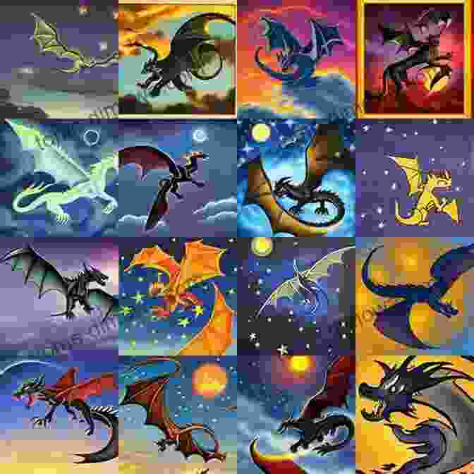 Dragons Soaring Through A Starlit Sky Diviner (Dragons Of Starlight 3)