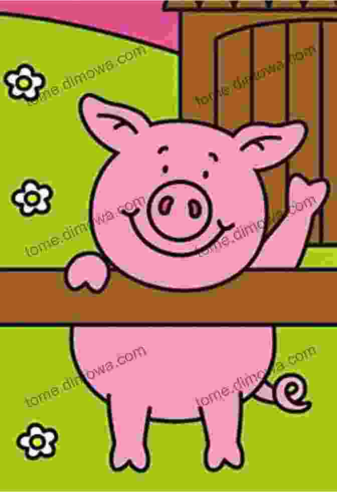 Percy The Pig, His Face Bursting With Laughter, Surrounded By A Swirl Of Colorful Joy. The Pig Who Wanted To Laugh: By Jimblob